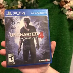 Uncharted 4 A Thief's End PS4 PlayStation 4 Not for Resale Bundle Copy Disc Case